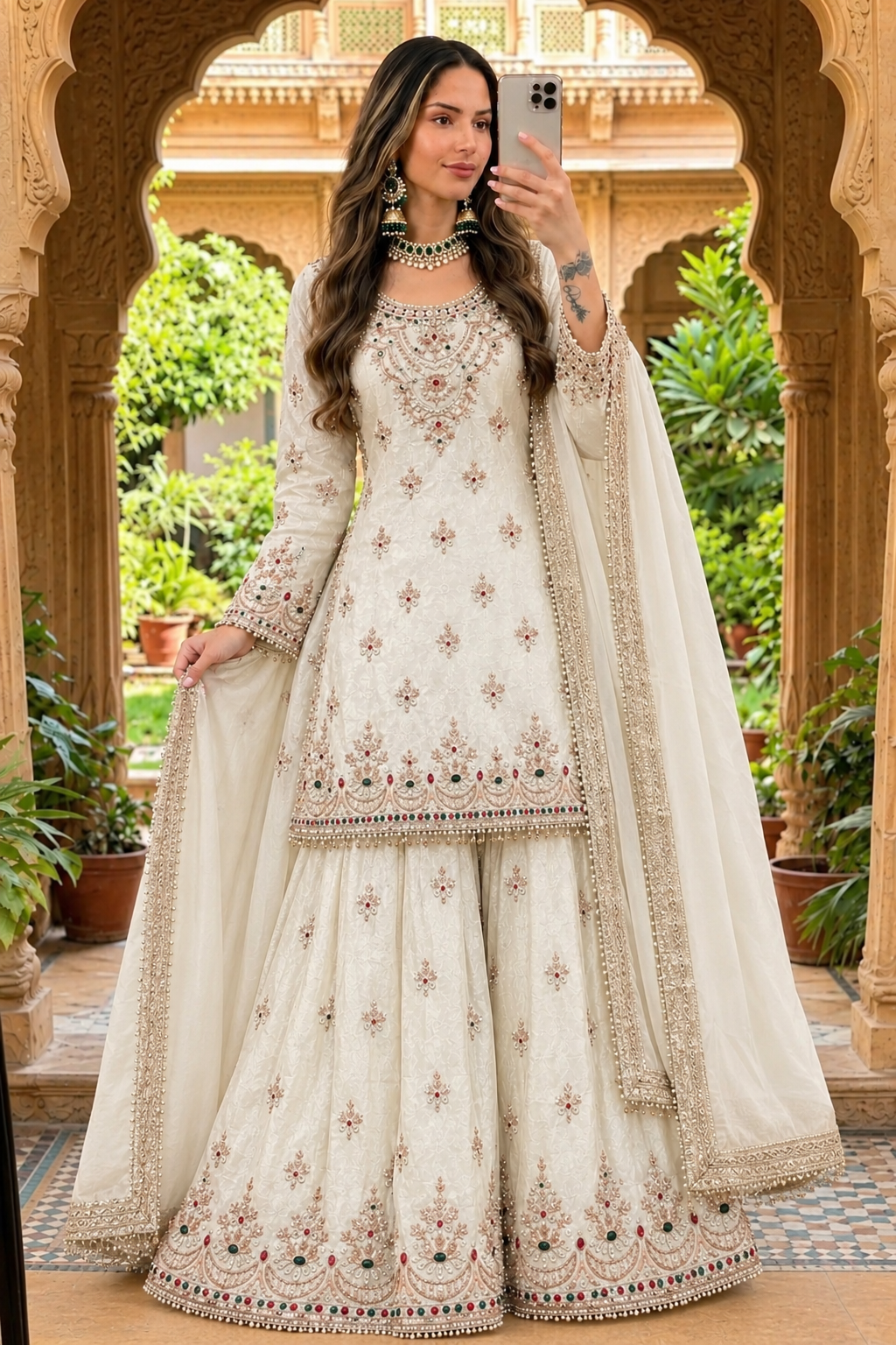 Gem Embroidered