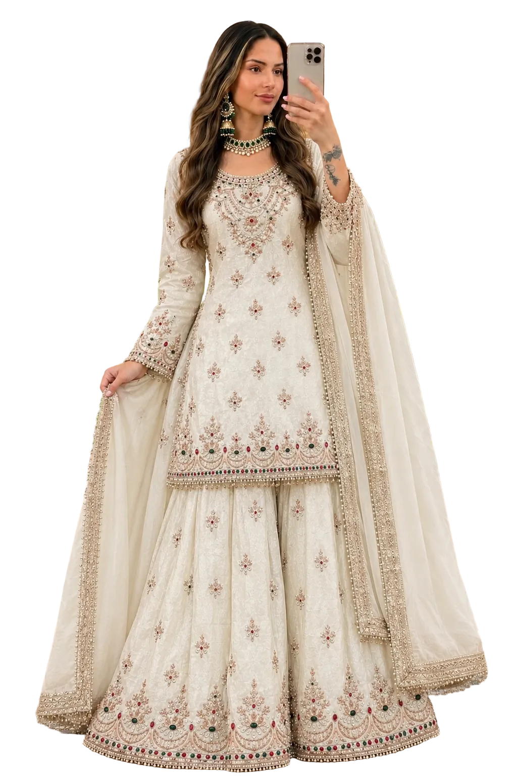 Gem Embroidered