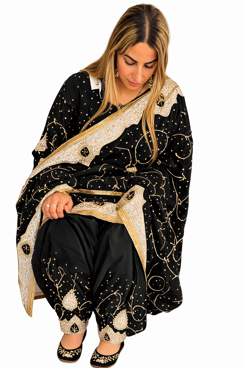 Midnight Royal Patiala Suit