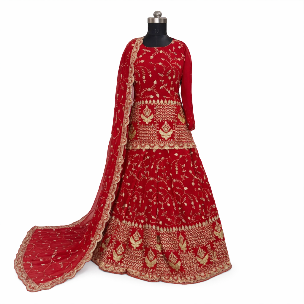 Heavily Embroidered Lehenga