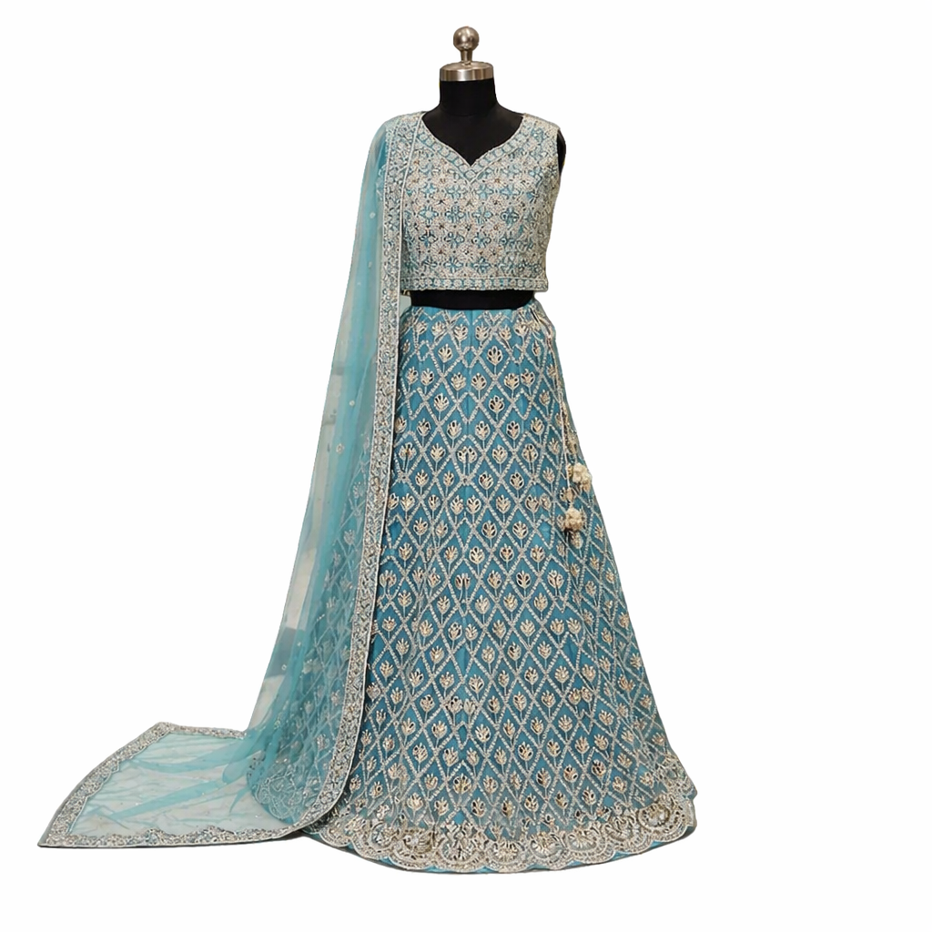 Heavy Mirror Work Lehenga