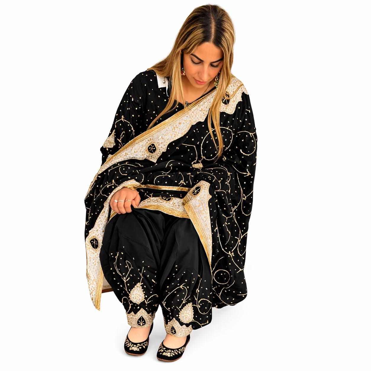 Midnight Royal Patiala Suit