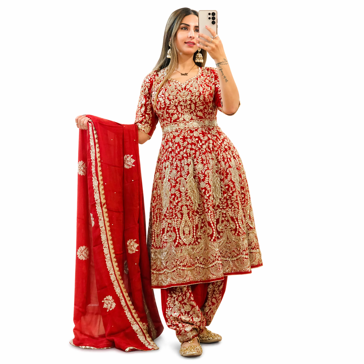 Noor-e-Ruby Embroidered Suit
