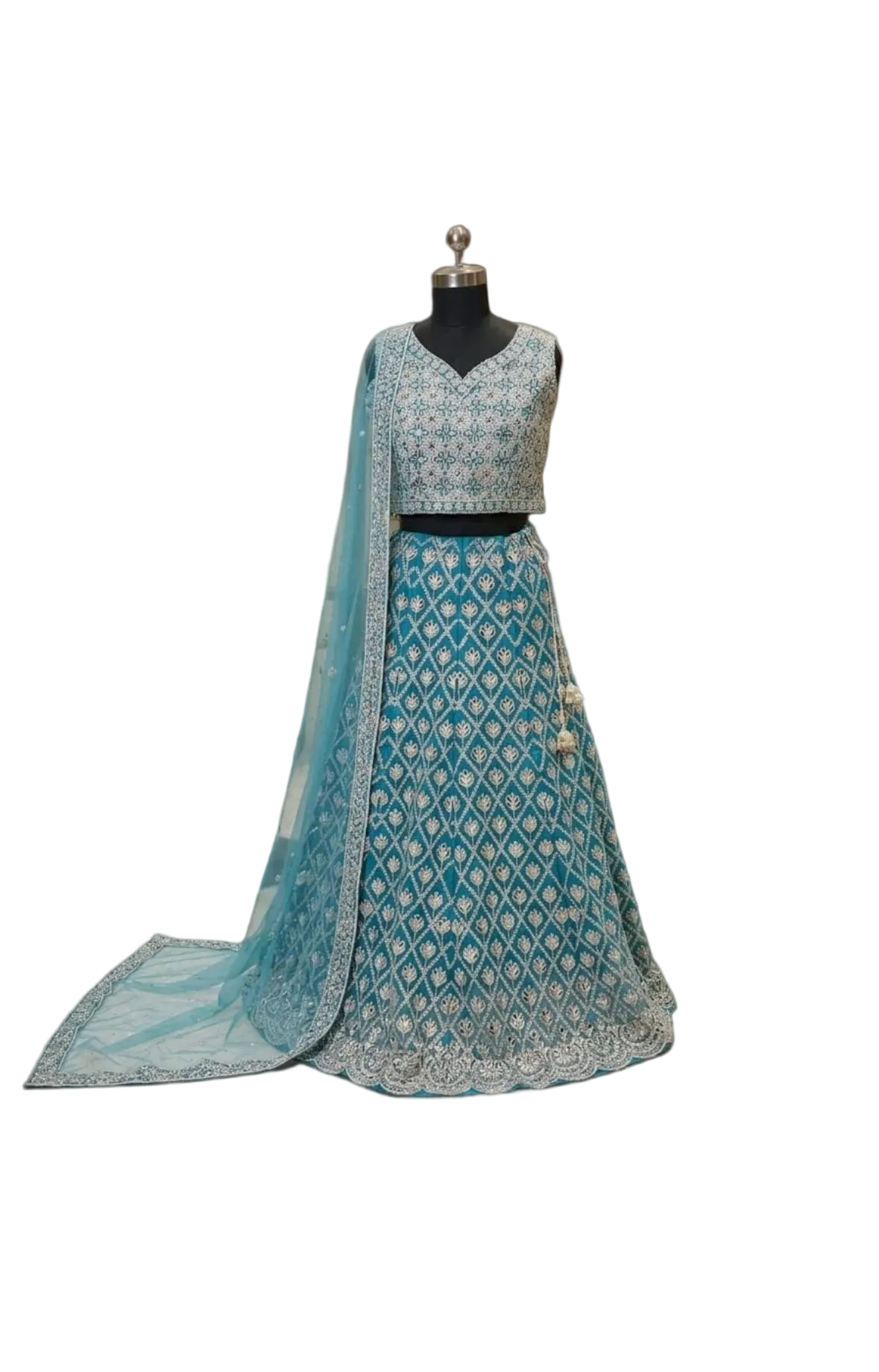 Heavy Mirror Work Lehenga