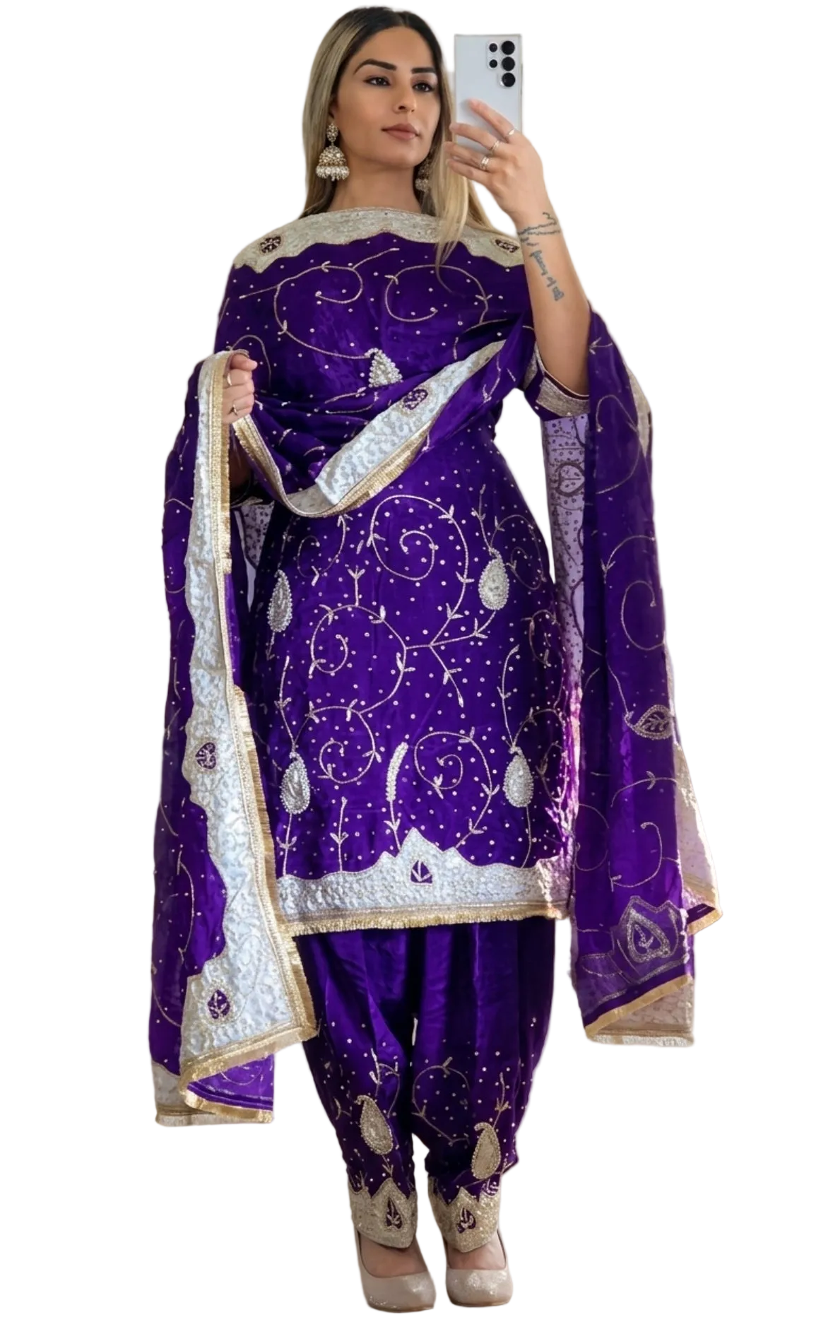 Heavy Jaal Varkha Vadi Suit