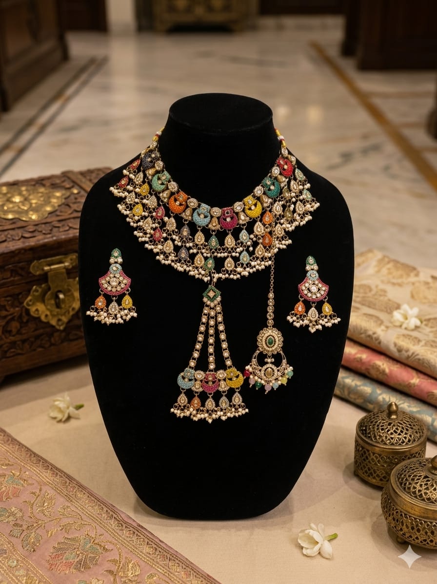 Multi Coloured Zarkan Set