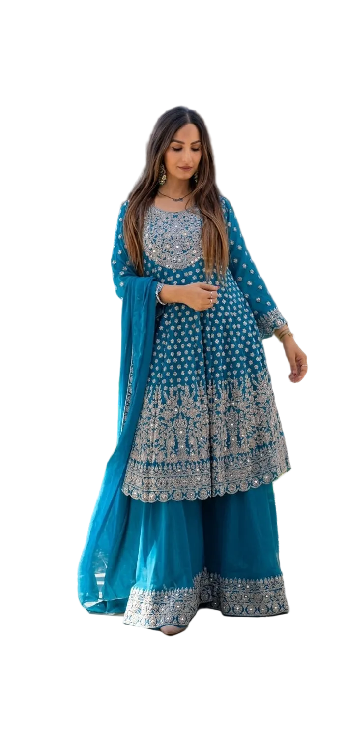 Elegant Frock Style Suit