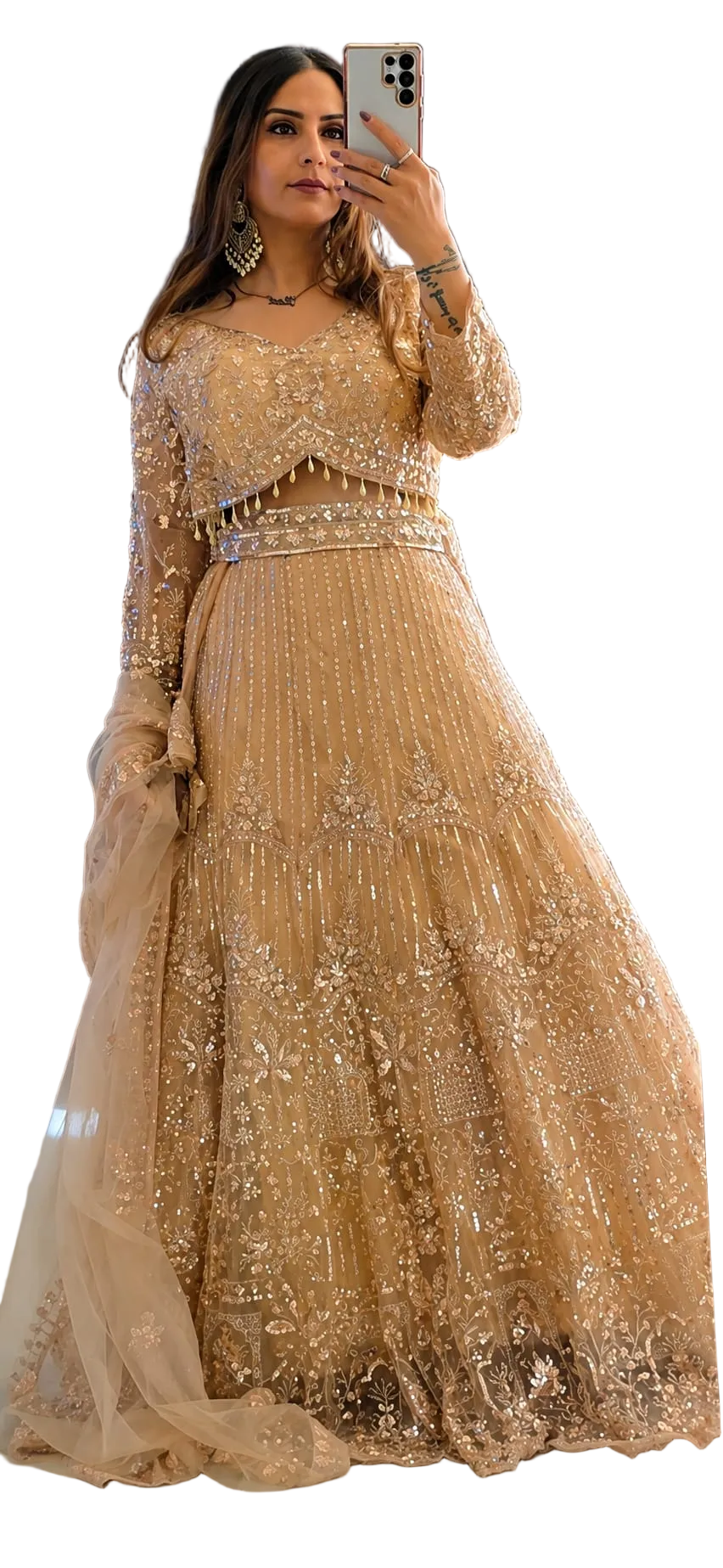 Golden Glam Lehenga
