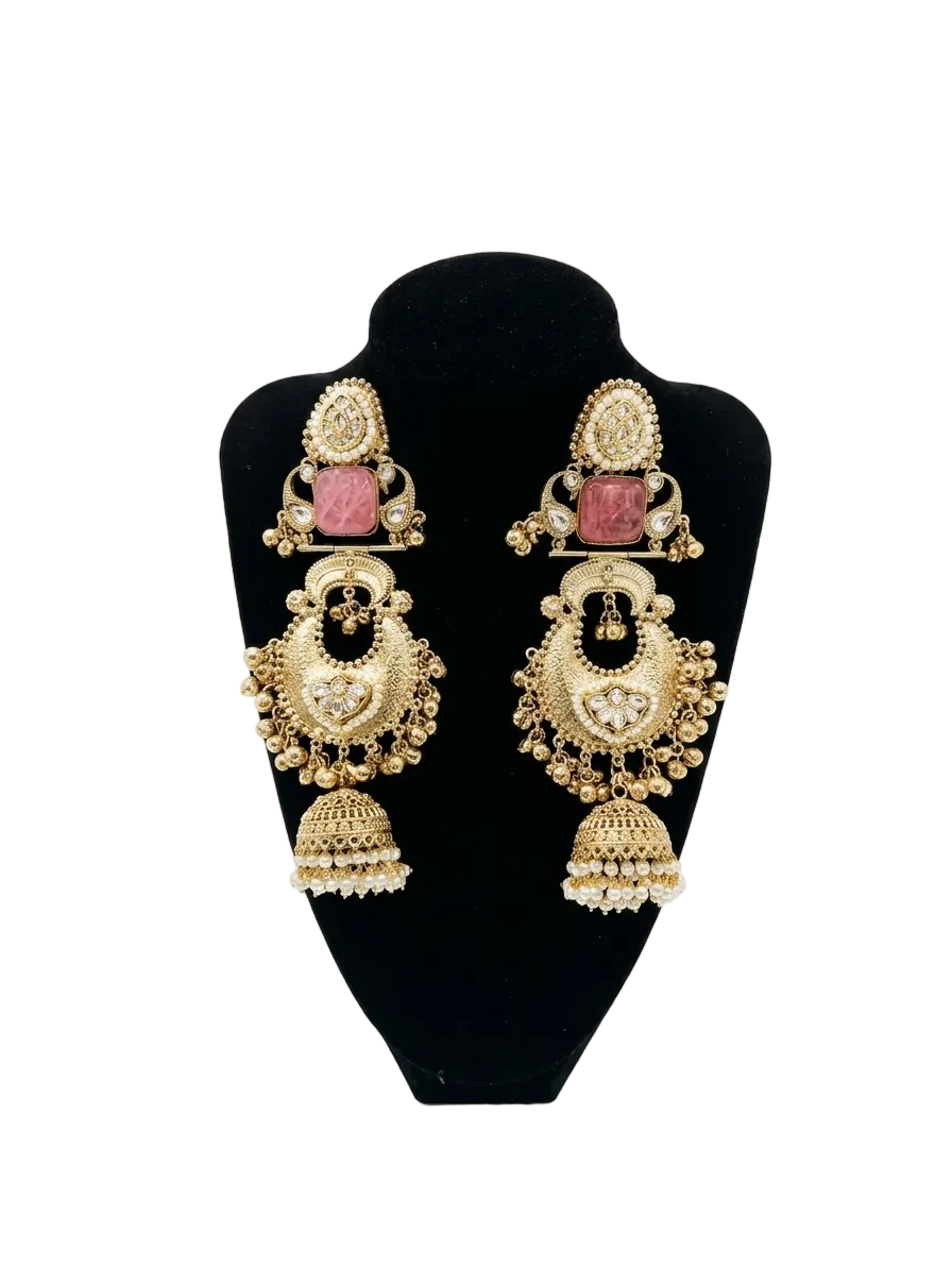 Antique Pink Kashmiri Heavy Charm