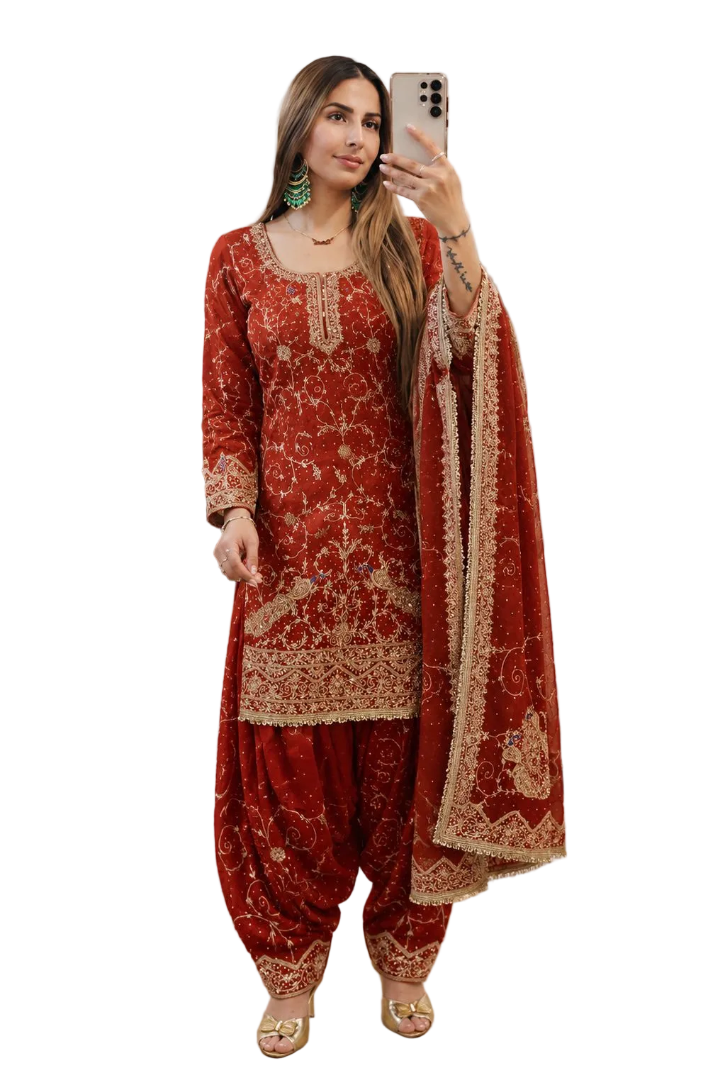 Dabka Handwork Pure Fabric