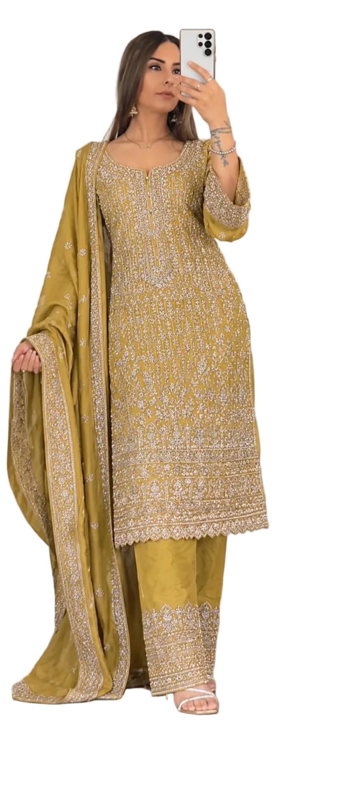 Heavy Embroidered Plazzo Pant