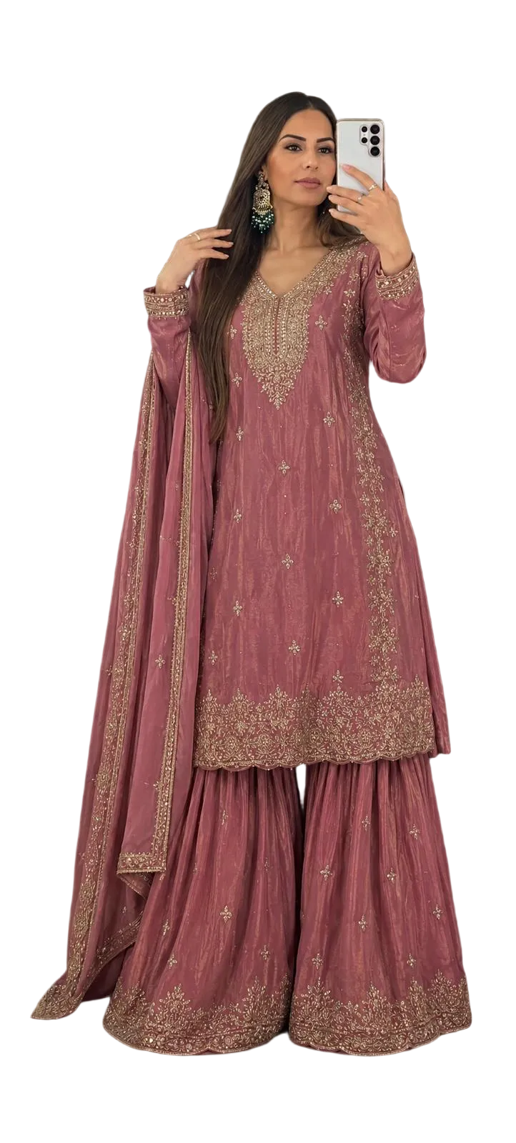 Heavy Embroidered Silk Glam