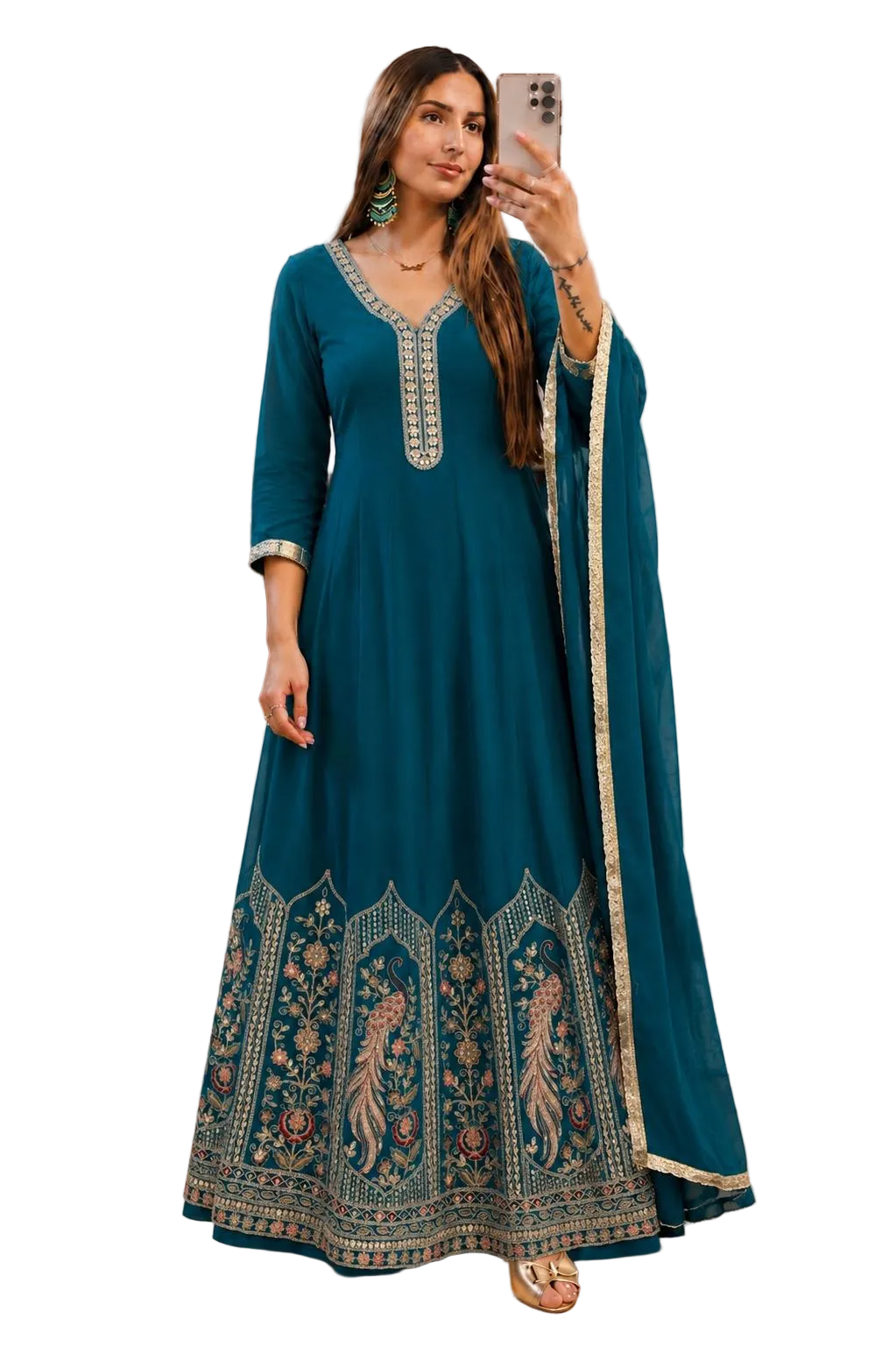Simple Long Frock Style