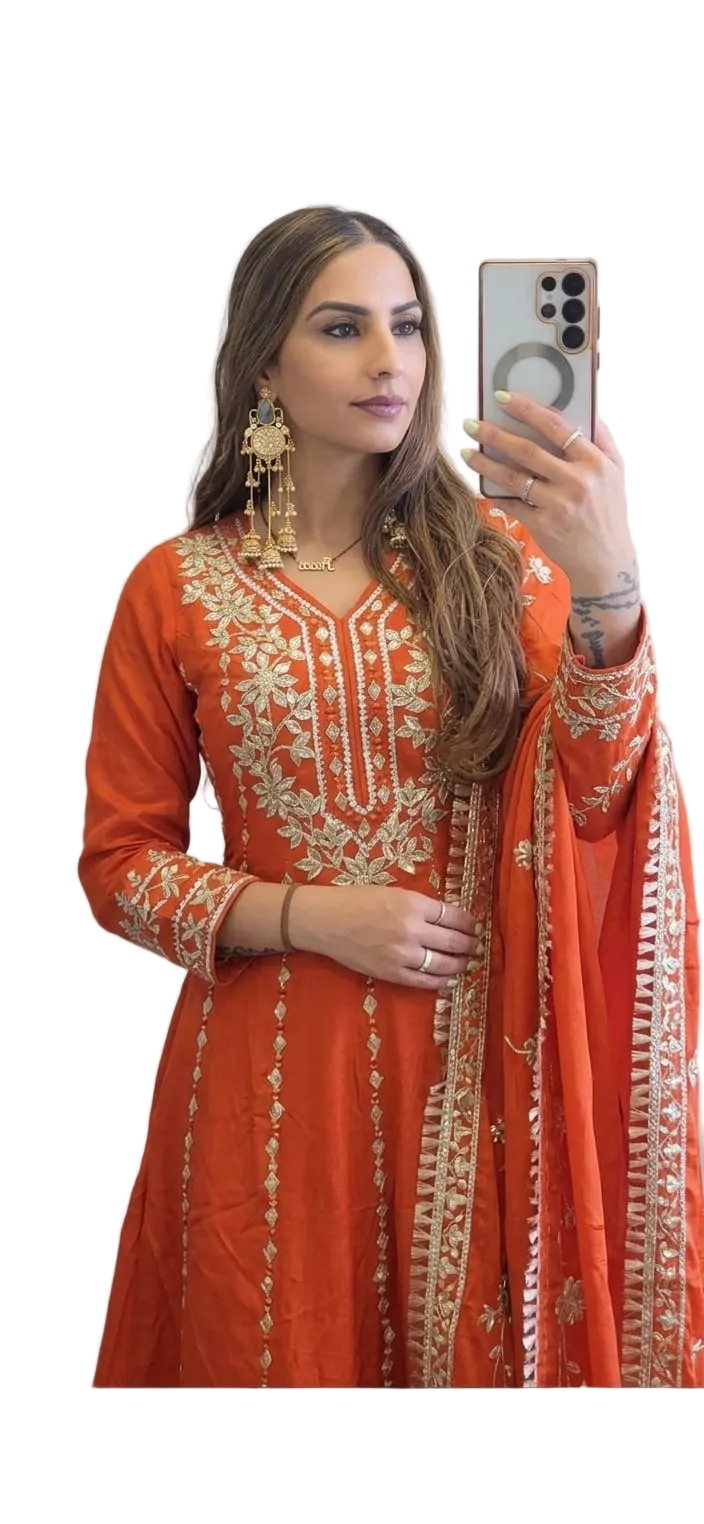 Gota Patti Frock Style