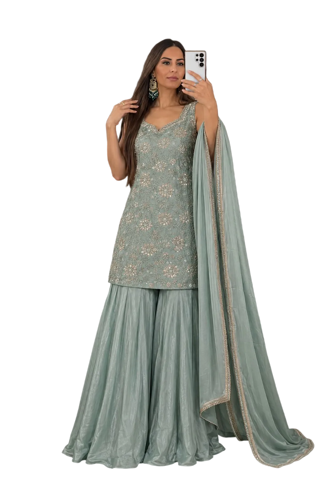 Simple Flower Crystal Sharara