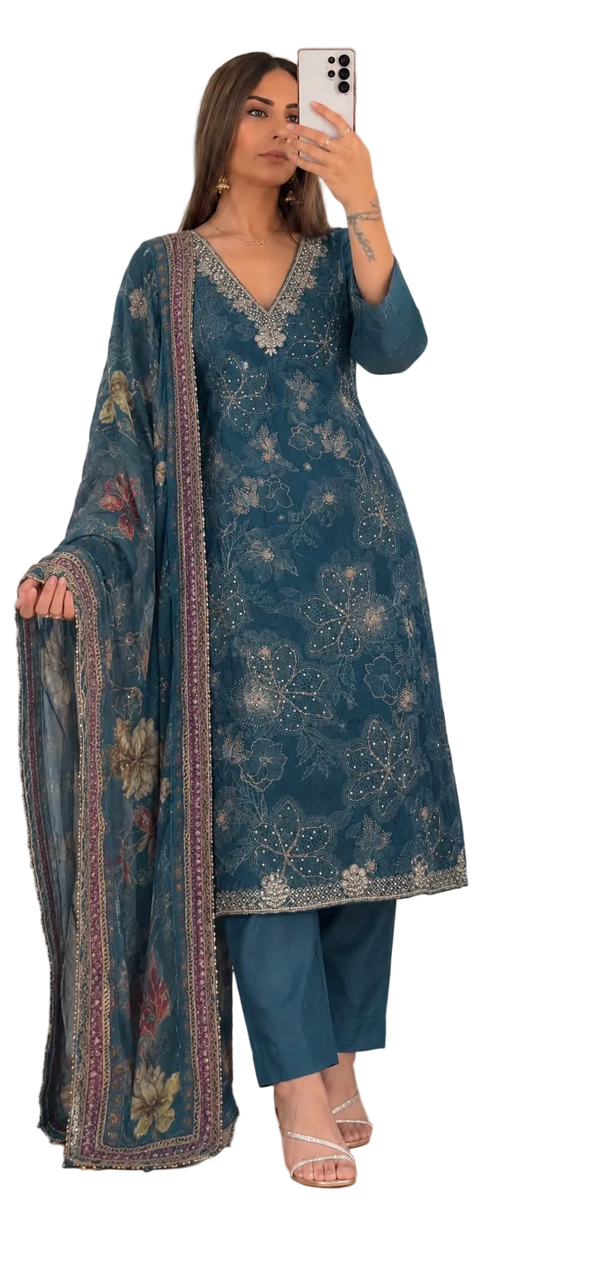 Heavy Design Plazzo Pant Suit