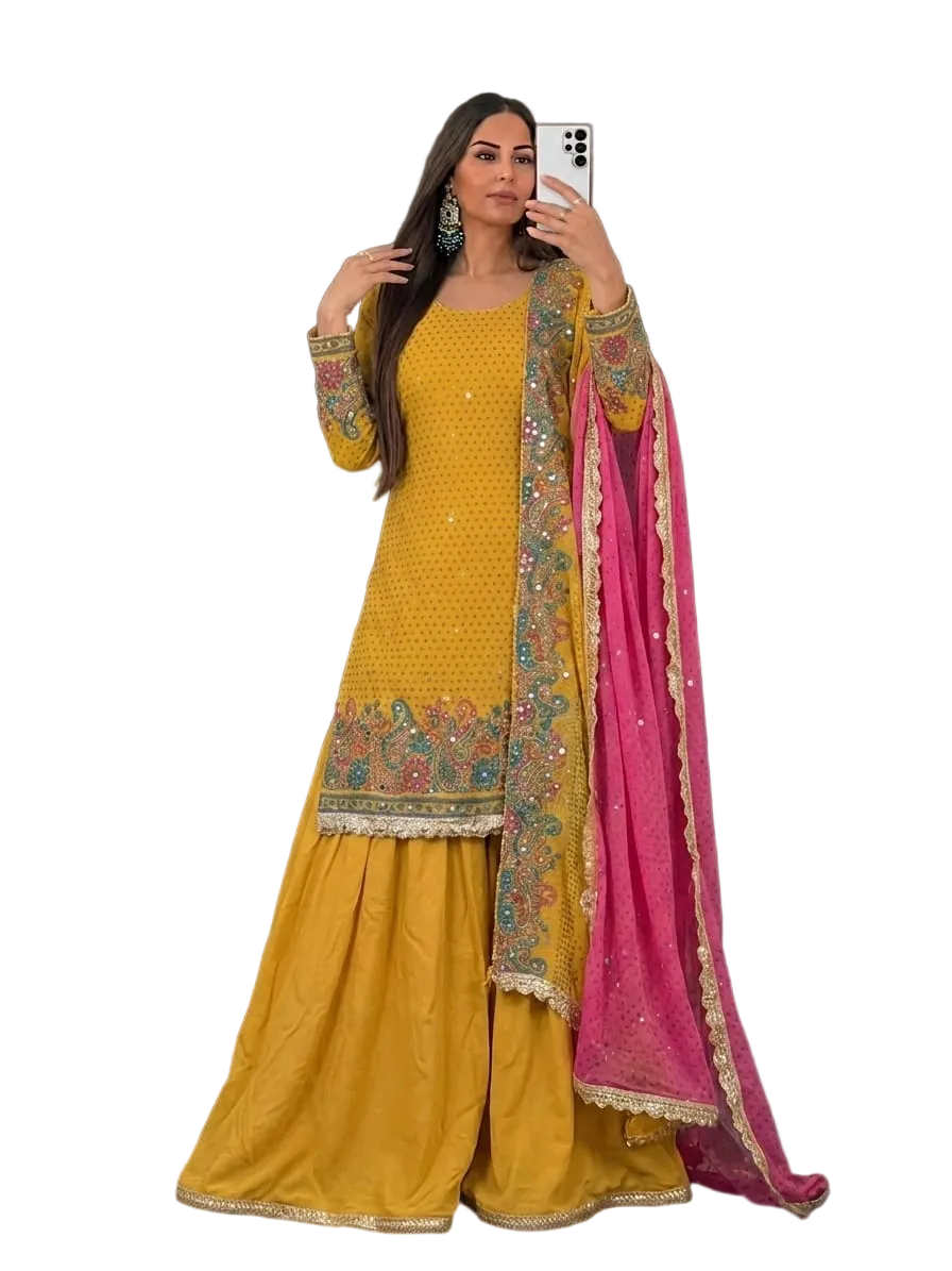 Yellow Floral Mirror Jafa Dress