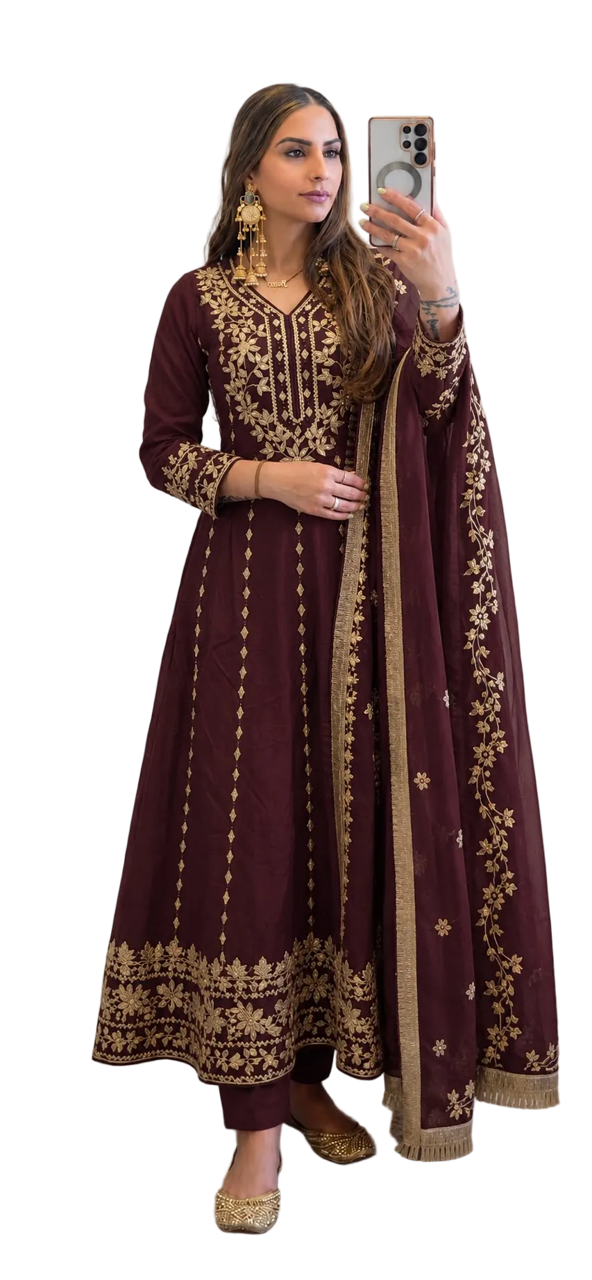 Gota Patti Frock Style
