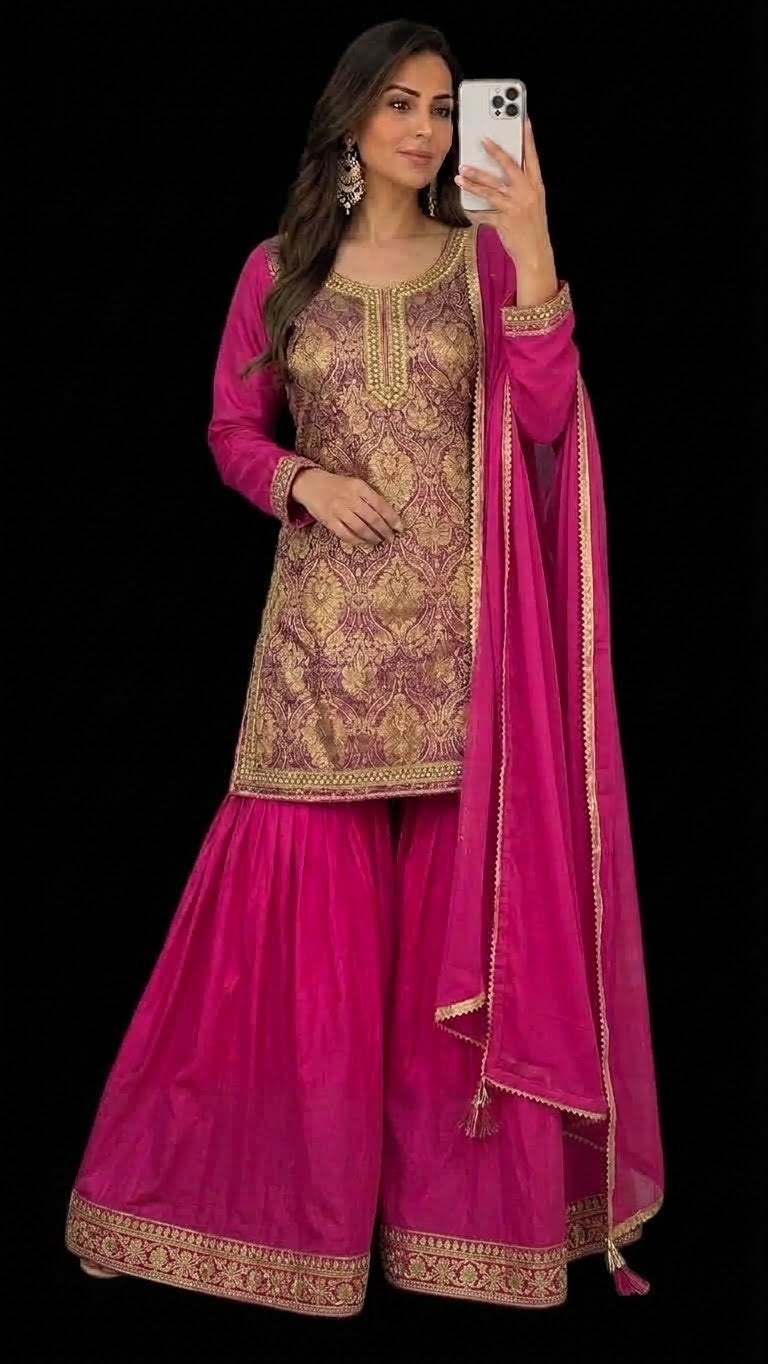 Brocade Silk Sharara