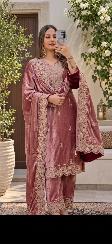 Velvet Silk Suit