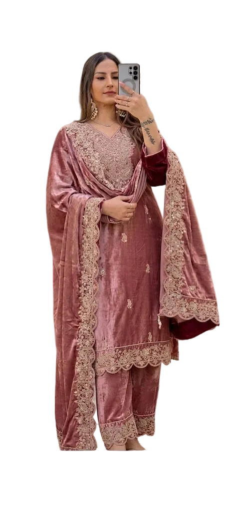 Velvet Silk Suit