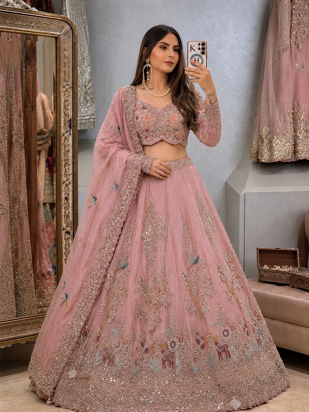 Heavy Handcrafted Lehenga