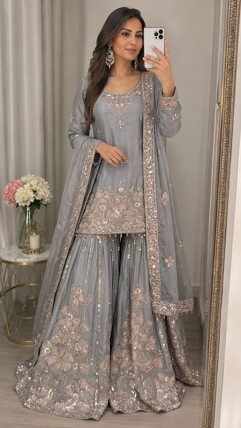 Gorgeous Sharara in an Absolutely Stunning 4-Meter Kaliya Style