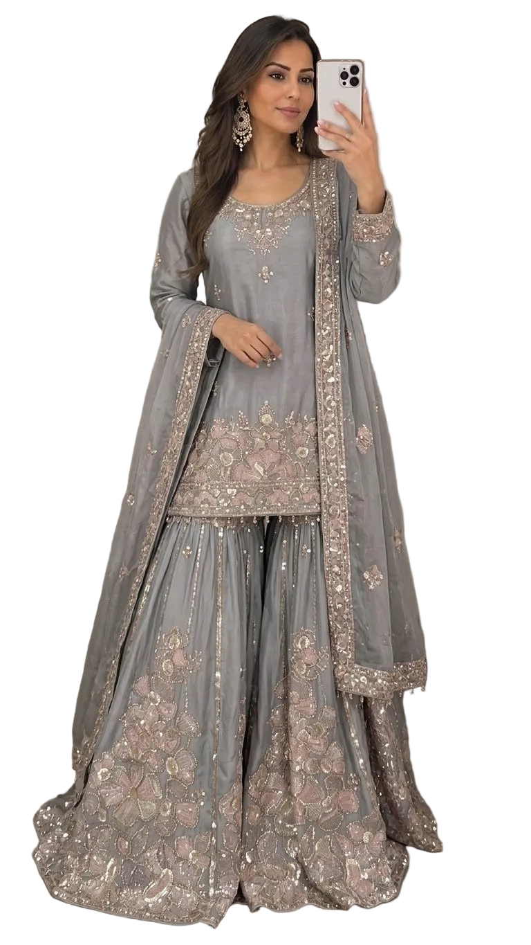 Gorgeous Sharara in an Absolutely Stunning 4-Meter Kaliya Style