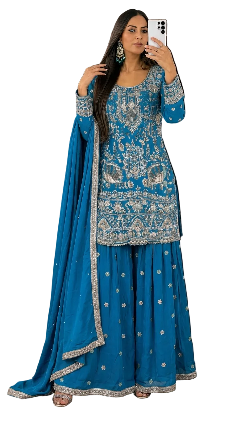 Pure Dechen Handwork Sharara