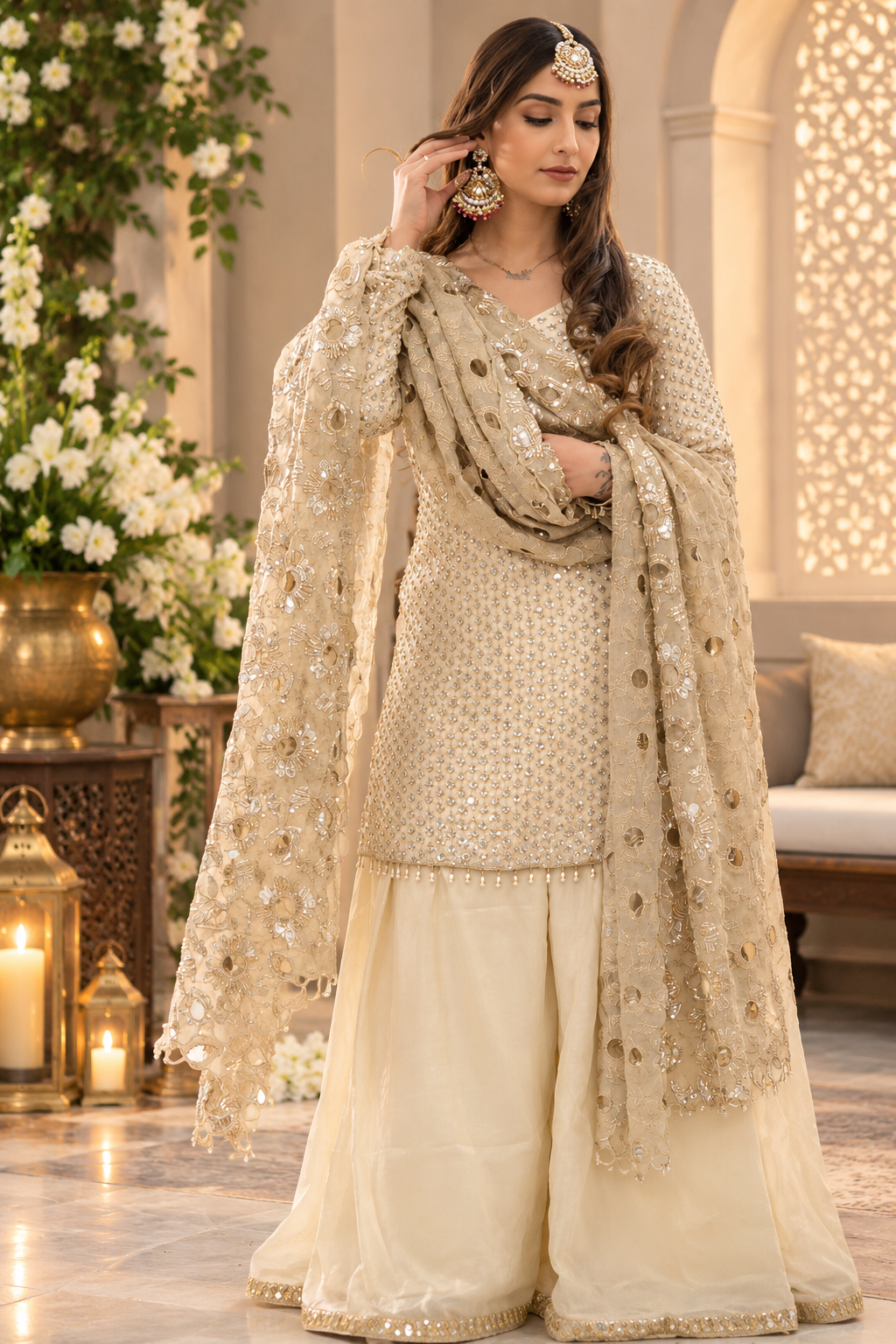 Ivory Handcrafted Dress