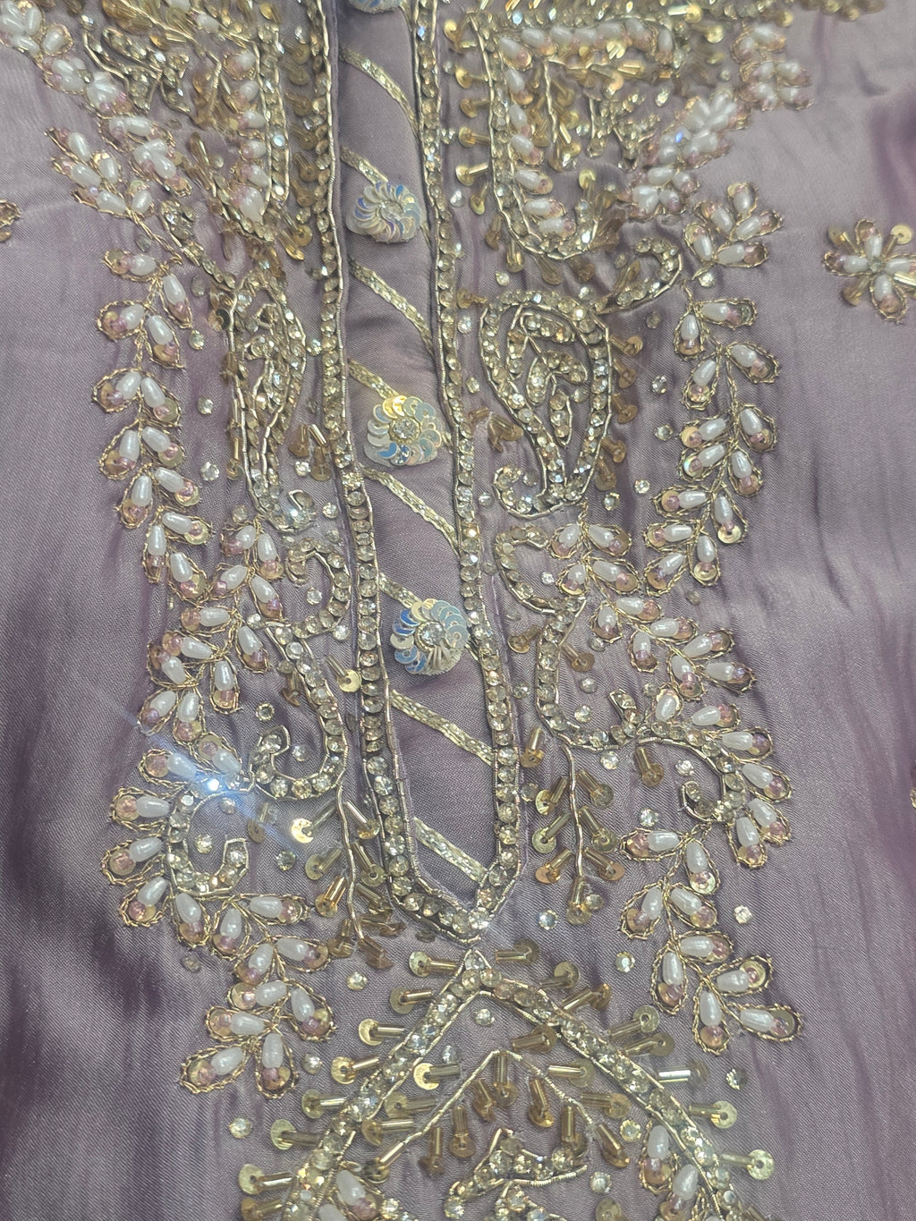 Lavender Silk Sharara