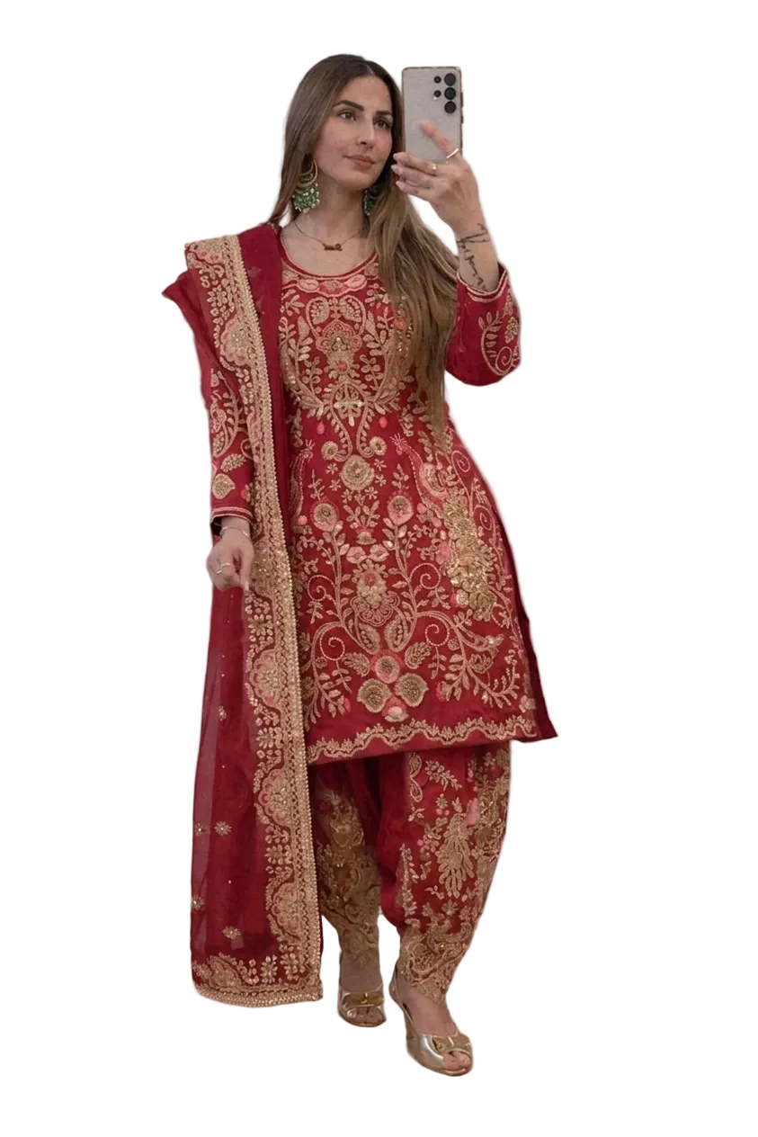 Heavy Handcrafted Salwar Suit