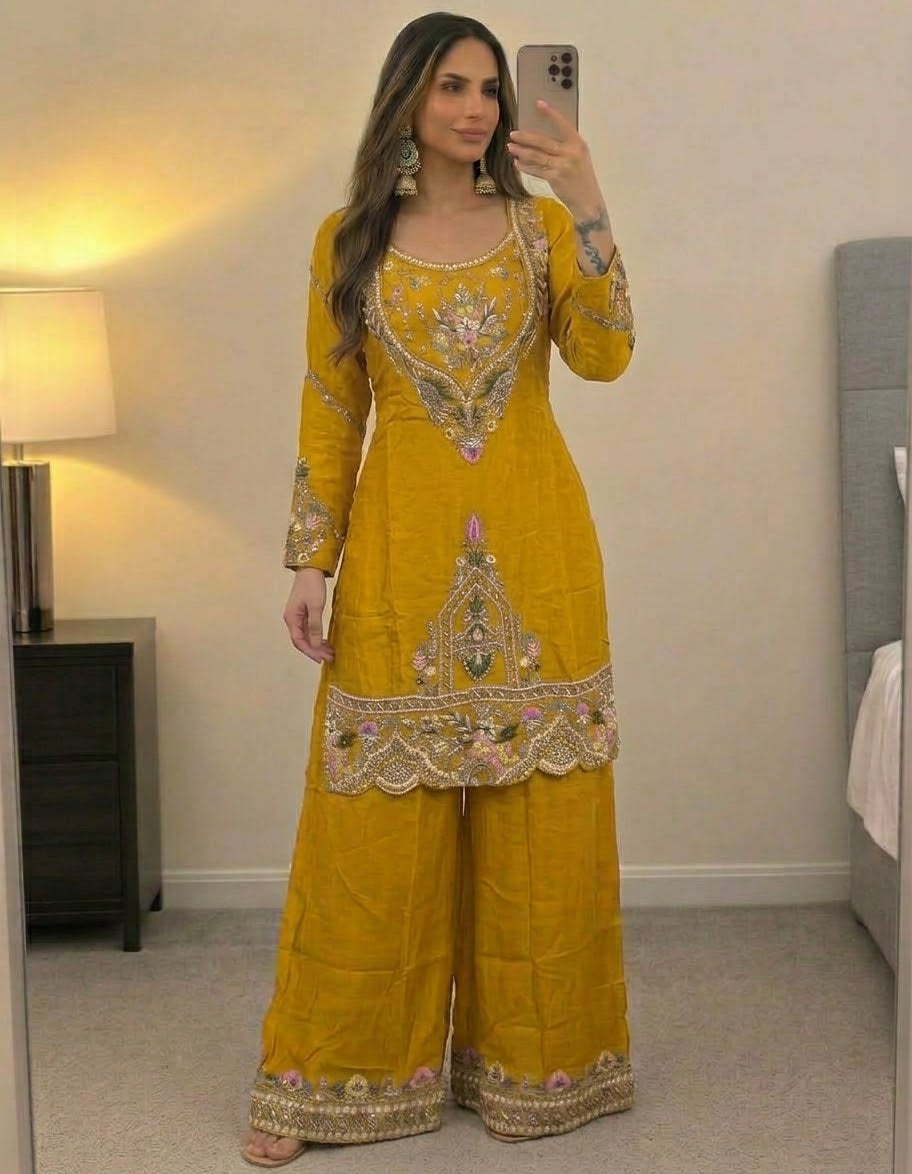 3 Piece Mustard Beauty