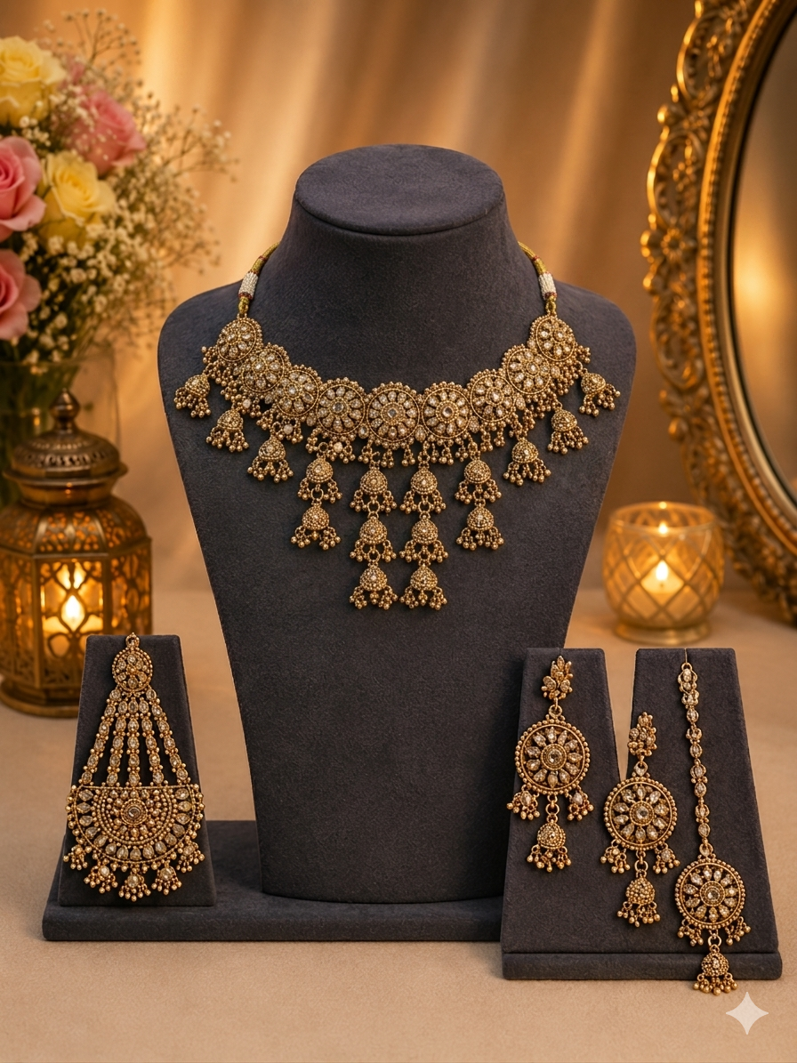 Majestic, Royal-Style Antique Gold Set Look