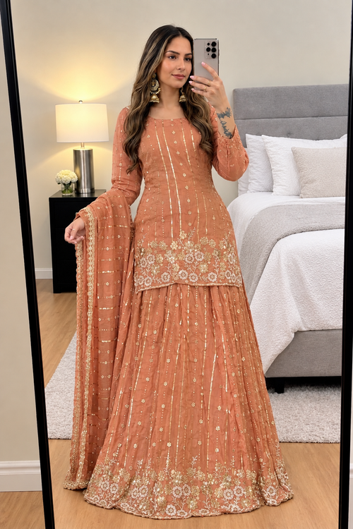 Amber Flare Lehenga