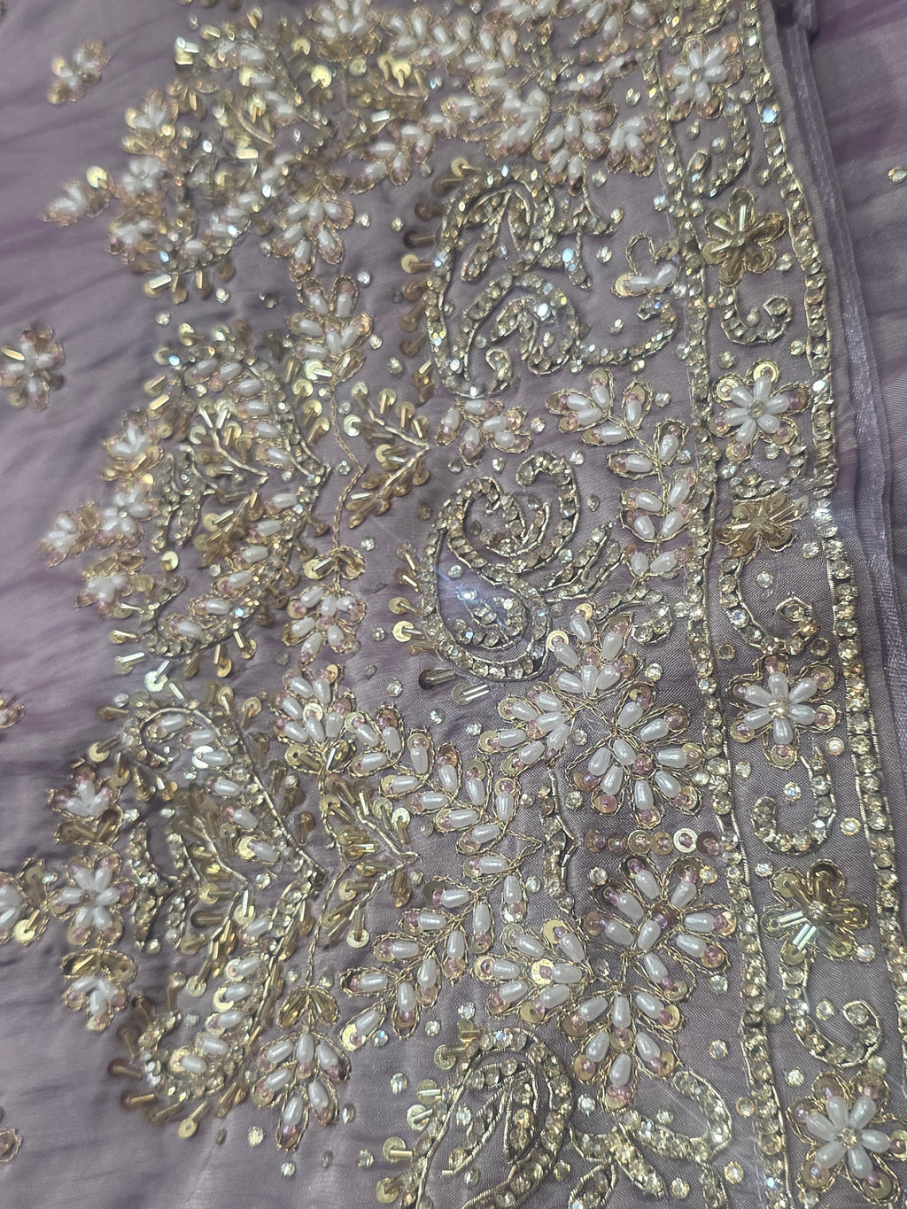Lavender Silk Sharara