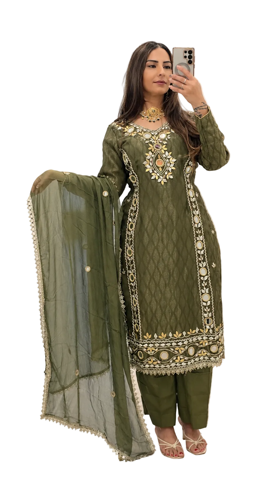 GotaPatti Mirror Plazzo Pant