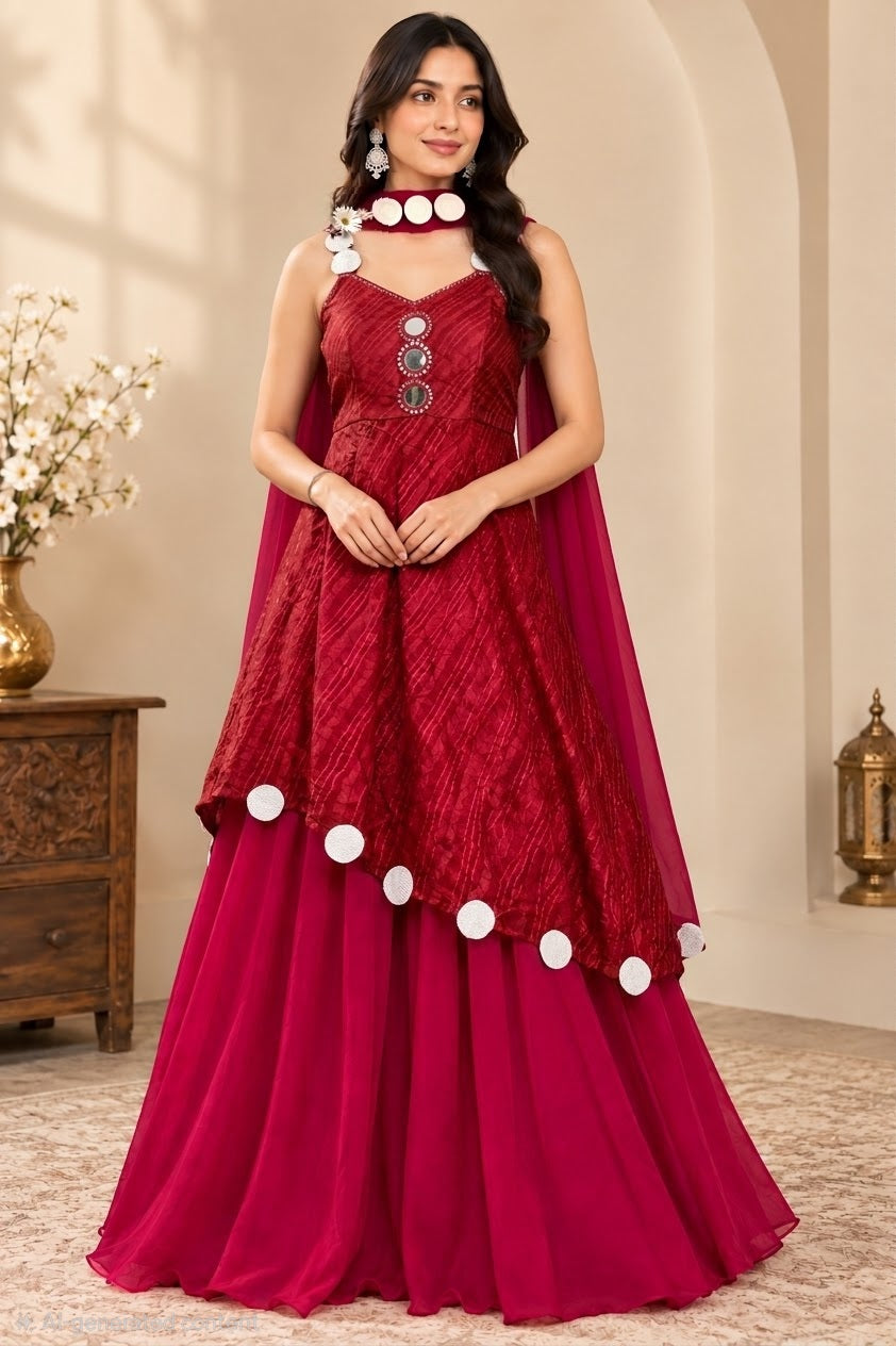 Red Satin FendiSilk
