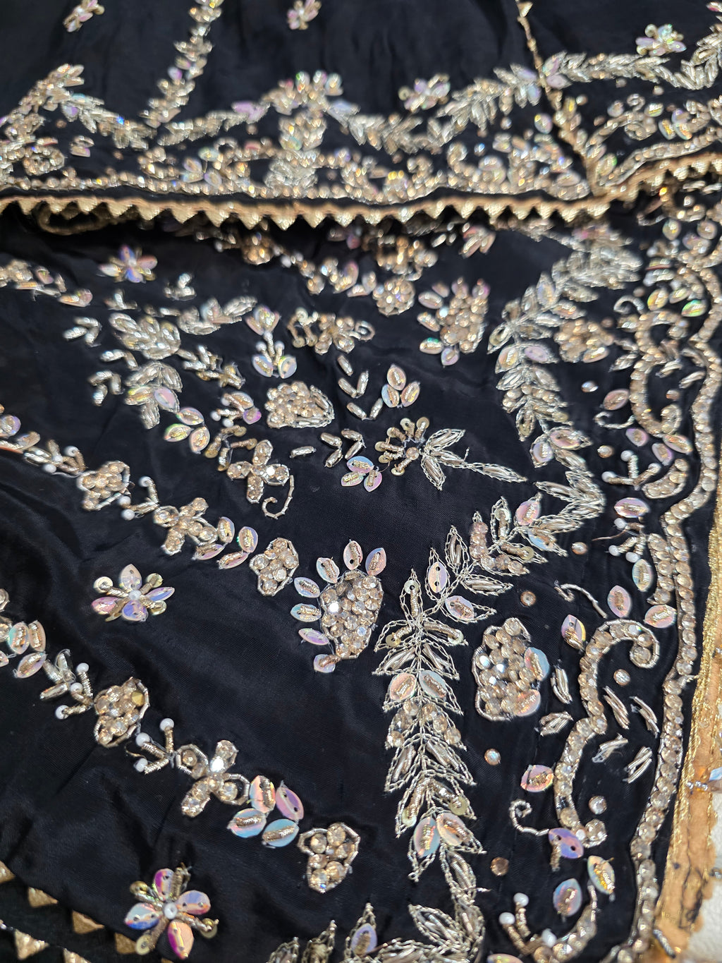 Midnight Elegance Sharara Set