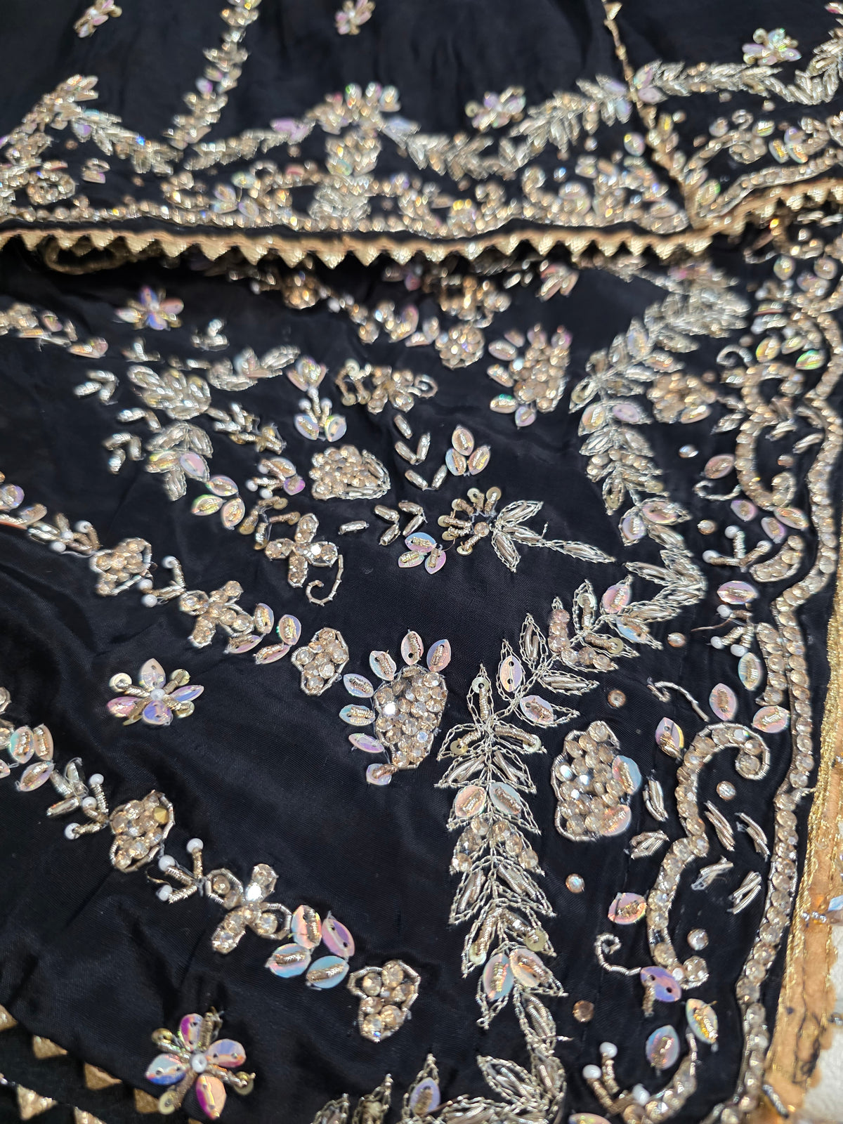 Midnight Elegance Sharara Set