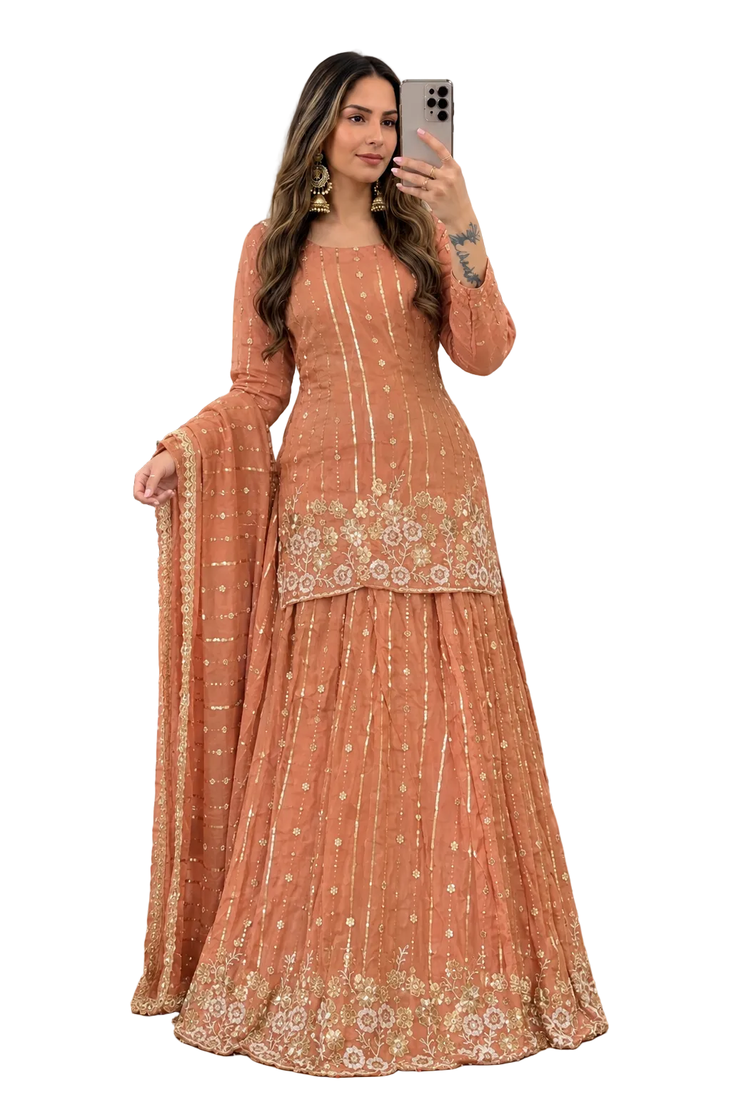 Amber Flare Lehenga