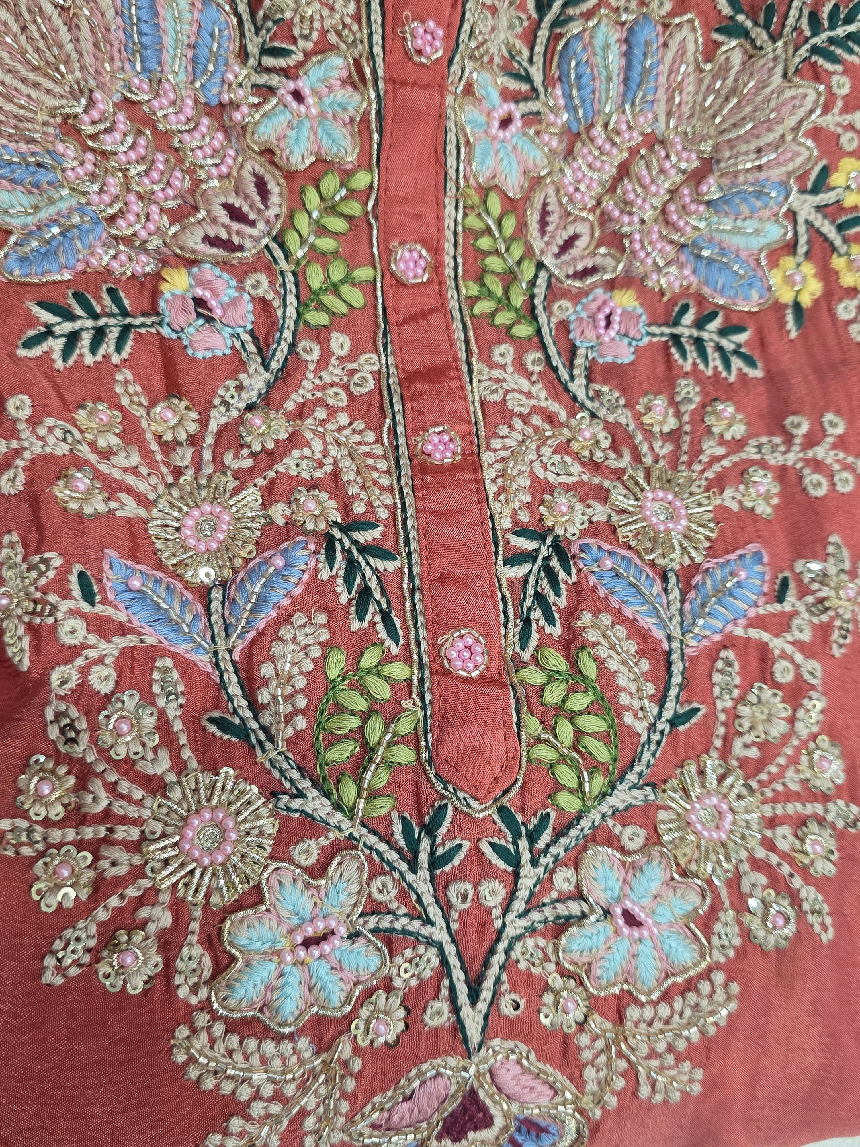 Peal&Thread Work Sharara