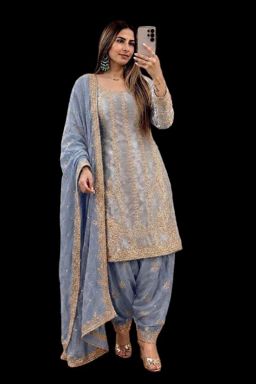 Giraffe Silk Crepe Combination