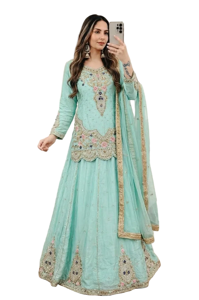 Desginer Kurti Style Lehenga