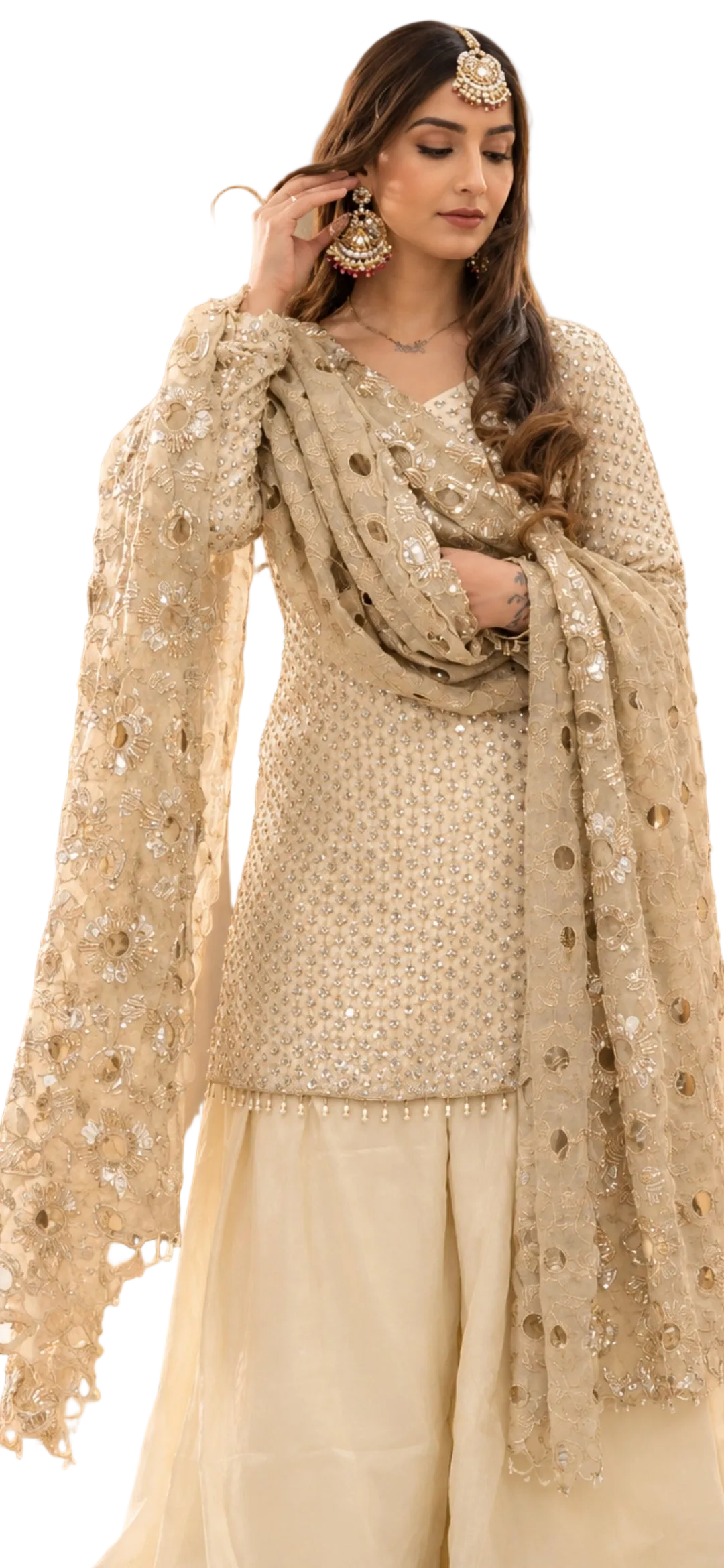Ivory Handcrafted Dress