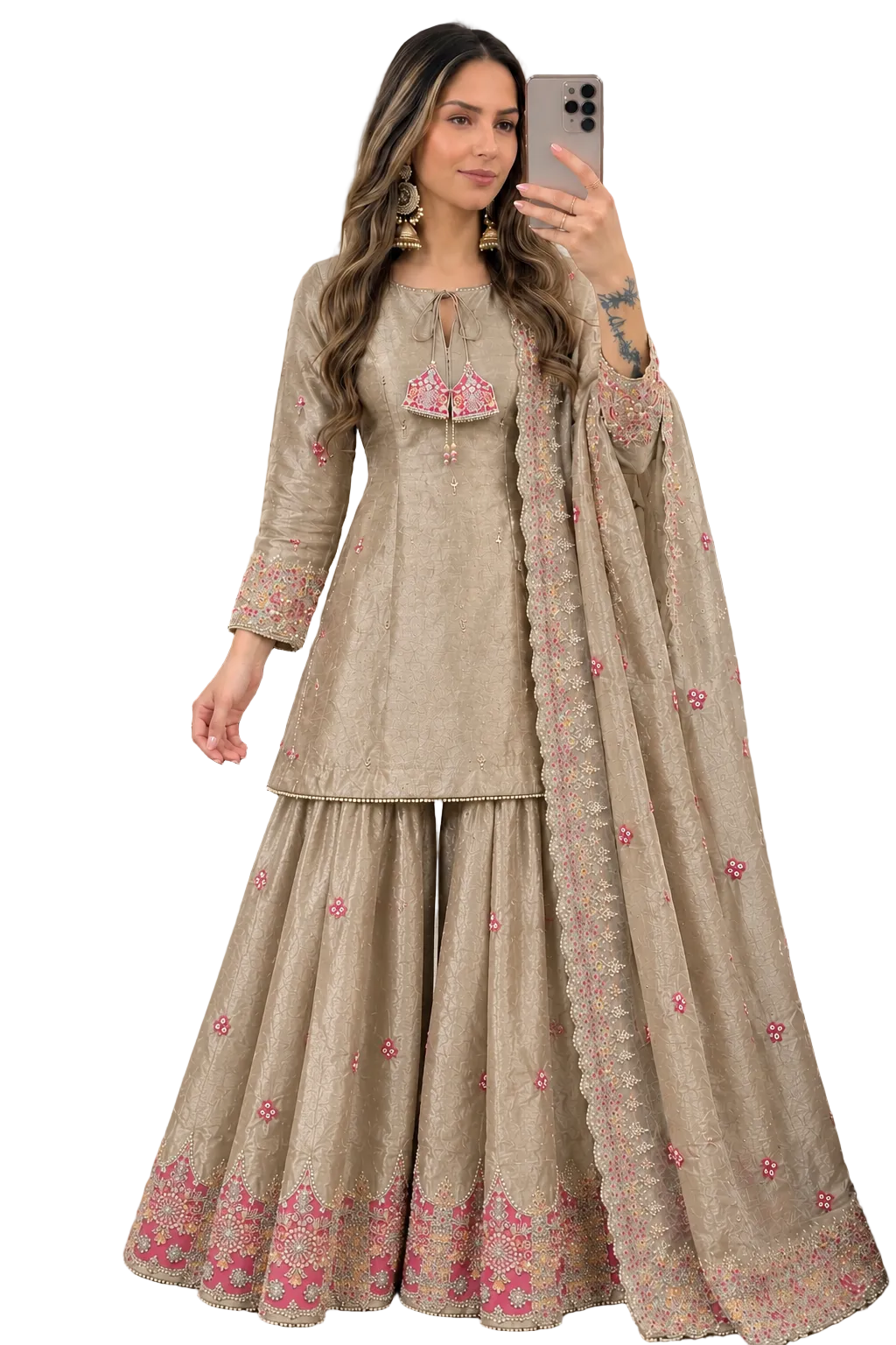 Silk Elegant Sharara