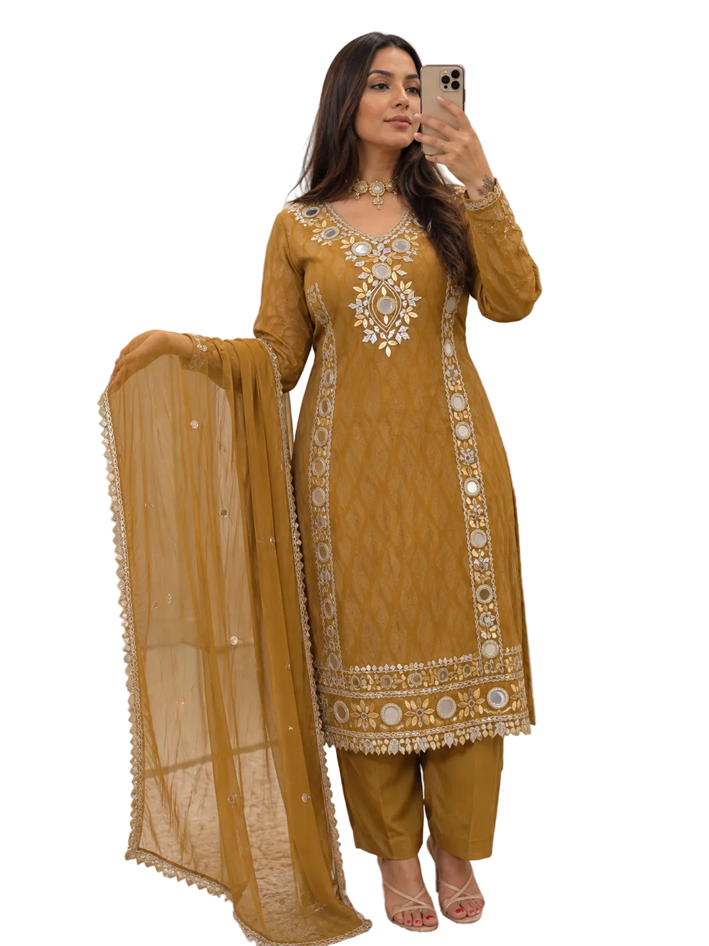 GotaPatti Mirror Plazzo Pant