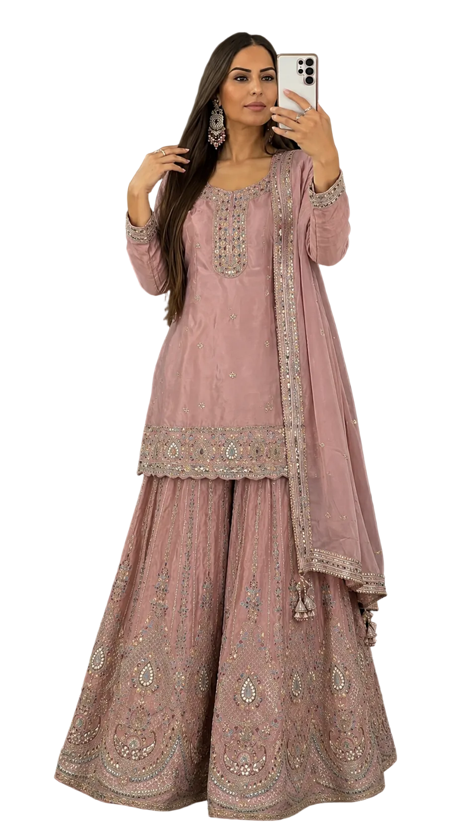 Chinnon Silk Sharara