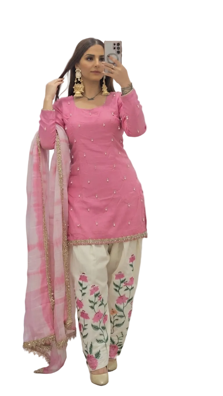 Simple&Elegant Thread&Pearl Embroidery