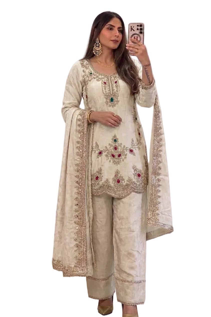 Gem cut-work Farshi